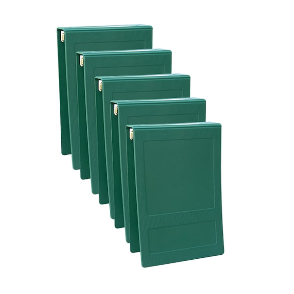 1.5 Inch Top Open 3 Ring Binder In Forest Green, PK5
